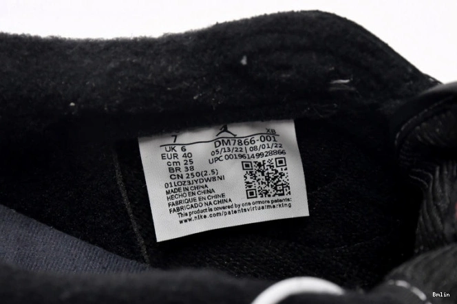 Bmlin Shoes Phantom OG 1 x Low Scott Jordan Air DM7866-001 Black Travis 0715